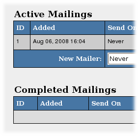 Pending Mailings are now named Active Mailings