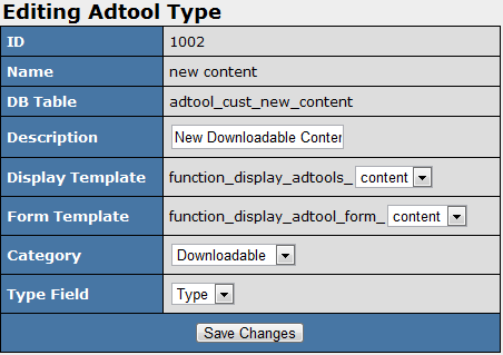 Configuring Your New Downloadable Content Adtool