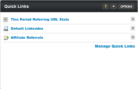 The NATS For Networks Quick Links Dashboard Module