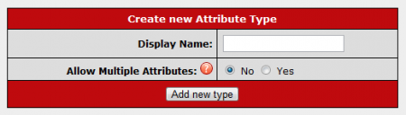 Creating a new Attribute Type in CARMA