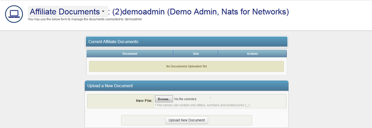 Uploading Documents in NATS For Networks