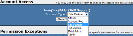 Affiliates Admin - Account Access