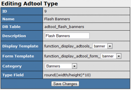 Editing Your New Adtool Type in NATS