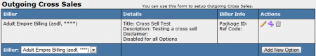 Configuring Outgoing Cross Sales