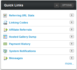 The NATS Quick Links Dashboard Module