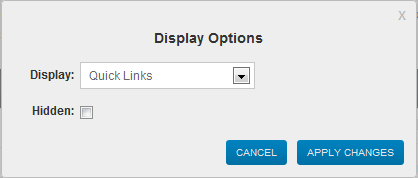 The NATS Dashboard Display Options