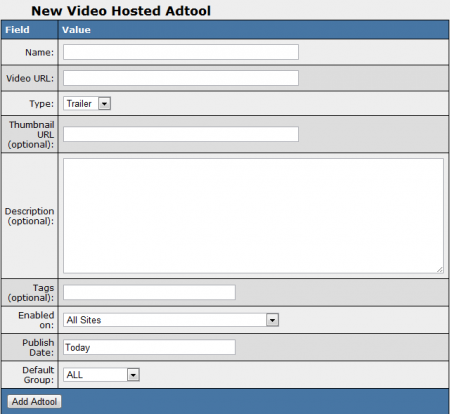 Adding a new Hosted Video in NATS