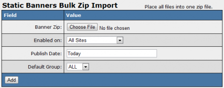 Bulk Importing Your Banners