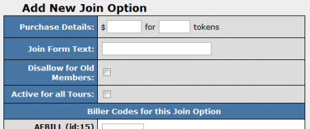Setting Join Options for a Token Site in NATS4